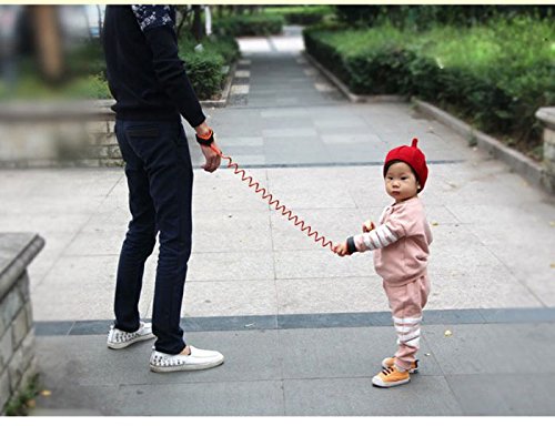 Anti Lost child lock | Anti-Lost Wrist Link - Baby Child Anti Lost Wrist Link Safety Harness Strap Hand belt band for toddlers wristband for kids loss best for umrah and hajj, travelling purpose,safe secure (Random Color)