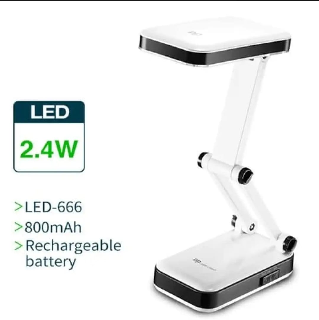DP Led Light Rechargeable and Fashionable Folding Design SMD LED Desk Lamp Led Dual Purpose - Pink